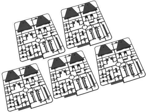Tbest Display-Ständer-Set, 5 Stück, Figuren-Display-Halter, Modellspielzeug-Ständer, Langlebig, Hohe Stabilität für SD BB RG HG 1/144 Display (Black