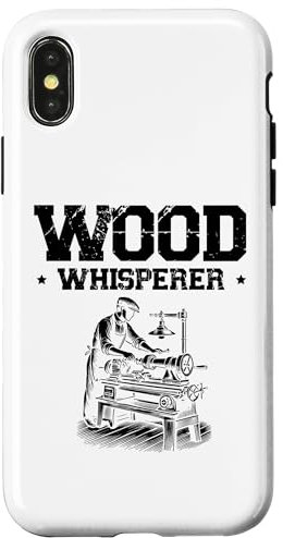 Coque pour iPhone X/XS Tour à bois Whisperer Tourneur à bois