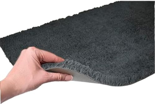 Genérico Felpudo de Coco Gris o Negro 23 mm (Gris, 100 X 100 cm. 23 mm)