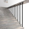 Pasamanos para escaleras Barandilla de escalera tipo L Barandilla de hierro metálico con soportes, barandillas de escalera interiores antideslizantes, pasamanos escaleras para pasillo Villa Loft(160cm