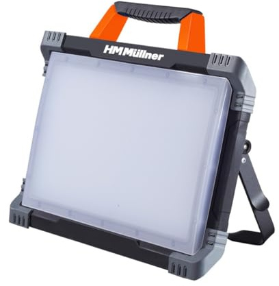 HM Müllner LED Arbeitsleuchte Lampe 9200 lm 80 W mit 2 Steckdosen L520-W80