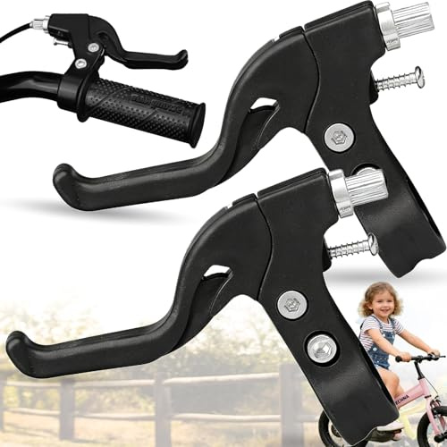 Liekadijiae 1 Coppia di Leva del Freno per Bambini per la Bici, i Peve di Ricambio della Leva del Freno in Bicicletta, Leve del Freno Facili da Installare per le Bici per Bambini, Manubrio Ø 2-2.2 cm