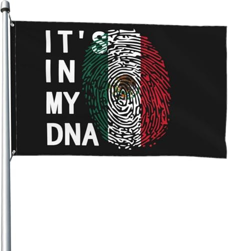 Bandera de México de 1,2 x 1,8 m, ideal para patio, césped y jardín, decoración exterior, colores vivos y resistente a la decoloración.