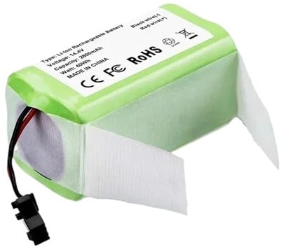 Batería de Repuesto Li-Ion 3500mAh 14.4V, Compatible con Cecotec Conga 990 1090 Deebot N79 N79S Eufy RoboVac 11 11S Aspiradora Robot Batería(2600mAh)
