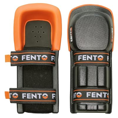 FENTO Max | Extra Long Knee Pads for Men | Heavy duty Knee Protection with Adjustable Straps | Comfortable Knee Pads for Flooring, Constructions Works, Roofing, and Landscaping