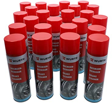 WURTH Limpiador Frenos Spray 500 ml Pack (24) uní, Desengrasante Universal, Aceites Grasas y Superficies de Trabajo,