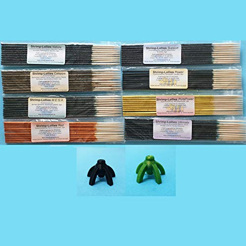 Shrimp-Lollies Komplett-Set + 2 Halter (8x10 Stück = 80 Stück)