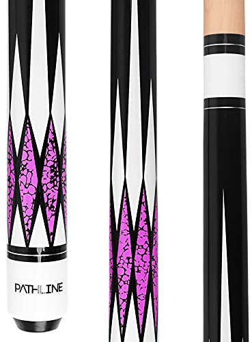 Pathline Billard-Queuestab – 147,3 cm, kanadischer Ahorn, professioneller Billardstab (4 Farben, 510 g, 538 g, 567 g, 595 g)