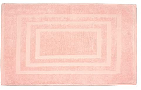 CapitanCasa Sophie - Alfombra de baño de rizo de algodón, color liso