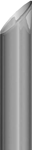 BESTfit Chrome 7 Inch OD Miter Cut Exhaust Stack - 60 Inch Length
