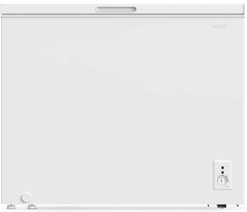 Baridi 199L Freestanding Chest Freezer with Adjustable Thermostat - White - DH111