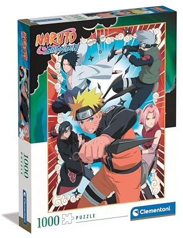 Clementoni Naruto Puzzle 1000 Teile Erwachsene - Anime Puzzle Erwachsene in 70 x 50 cm - Puzzle Erwachsene anspruchsvoll von Clementoni 39833