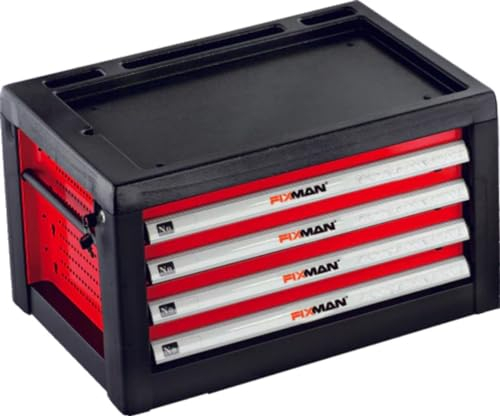 Fixman Mini Werkstattschrank, 4-Schubladen, 690×465×400mm 135kg FX-C1NP4
