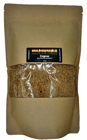 BBQ Räuchermehl aus Barriquefässern 1 Liter Verschiedene Sorten wie Whisky Sherry oder Rotwein. (Cognac)