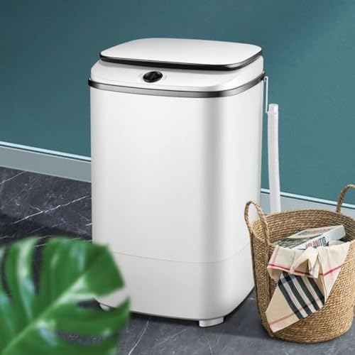 TT-YEC Lavascarpe Semiautomatico Di Grande Capacità, Lavatrice Compatta A Canna Singola Con Caricamento Dall'alto, Rondella A 360º, Adatta Per Camper, Viaggi, Piccolo Spazio
