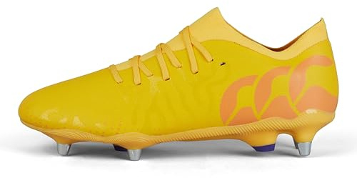 Canterbury Speed Infinite Pro Bottes pour Mixte Adulte, Amber Yellow/Orange Crush/Mars Dust, 43