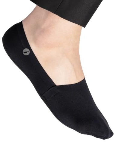 Storm Empire Calze invisibili ZephyrAir 3 paia per donne e uomini, leggere, Sensazione di freddo, Antiscivolo, Tessuto elasticizzato, Fodera a taglio basso, Invisibili, Mocassini, Sneakers, Ballerine