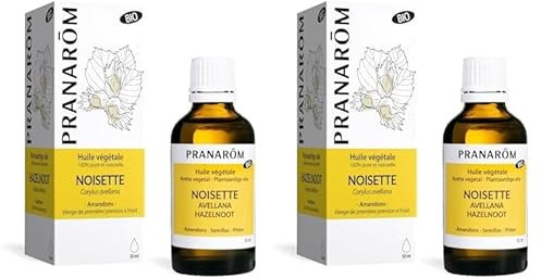 Pranarôm Noisette Bio Huile Végétale, 50 ml (Lot de 2)
