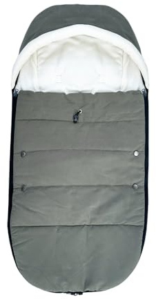 Brogtorl Saco para los pies Universal para Cochecito, Compatible con Babyzen YOYO/YOYO2, Stokke YOYO3 y Bugaboo, Tela a Prueba de Viento y frío, fácil de Limpiar (Oliva)