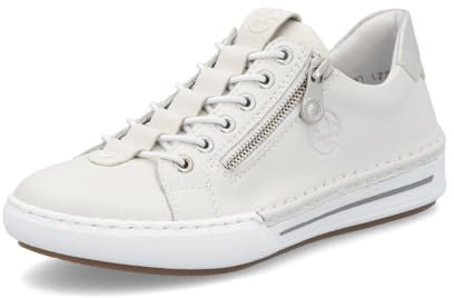 Rieker Dam lågtopp sneakers L7250, kvinnor halvskor, lös insats, Vis 80, 42 EU