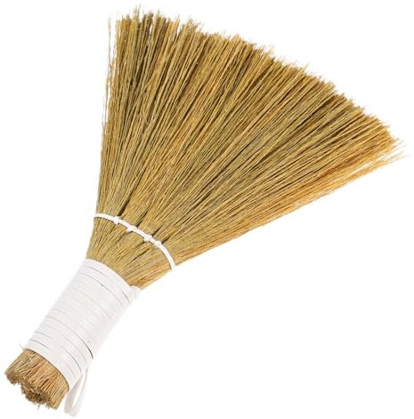 ibasenice Kompakt Handbürste aus Miscanthus mit Kleiner Design und Gründlicher Reinigung für Haushalt und Kleine Flächen Leichte und Robuste Handtischbürste