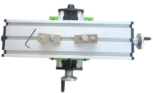 TEHAUX Aluminum Alloy Cross Slide Vise for Milling Machine Work Table Adjustable Compound Drill Vise Compatible with Bench Drills Portable Workbench Clamp for Lathe and Craft Work