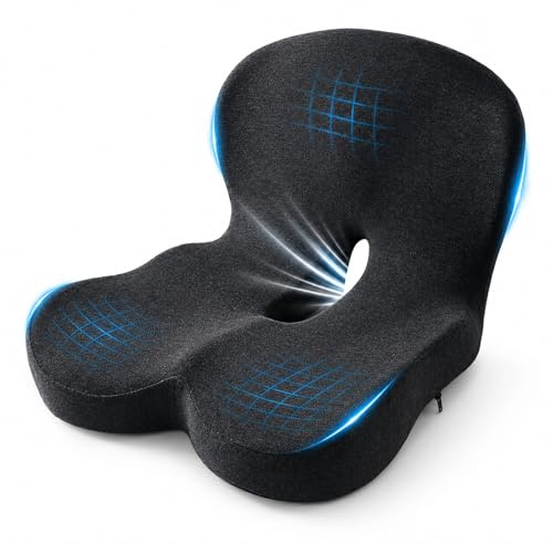 Coussin Chaise Siège Mémoire Forme L Ergonomique, Support Lombaire Coccyx