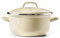 BK Indigo Holländisches Erbe Runde Deutsche Emaillierte Kasserolle mit Deckel mit PFAS-Freier Keramischer Antihaftbeschichtung, 22 cm/3,3 Liter, Induktion, Spülmaschinenfest, Backofenfest, Crème