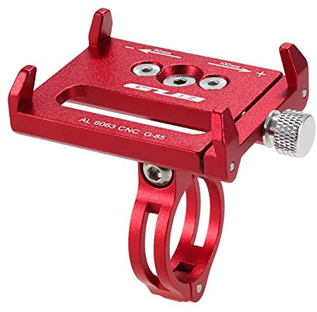 Doorslay Soporte Movil Bici, Soporte Manillar Universal, Soporte Movil Moto Bicicleta Ajustable, Anti Vibración Porta Telefono Motocicleta Soporte Desmontable Moto Soporte Abrazadera de la Horquilla