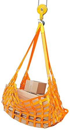 HARICSET Hangendes Hebenetz aus Polyester,Starke Tragfähigkeit,Frachtnetz,Hängendes Hebe-Gepäcknetz zum Be- und Entladen von Waren,Schutznetz,Cargonetz Heavy Duty Maschenweite 10cm(Size:1 * 1m/300kg)