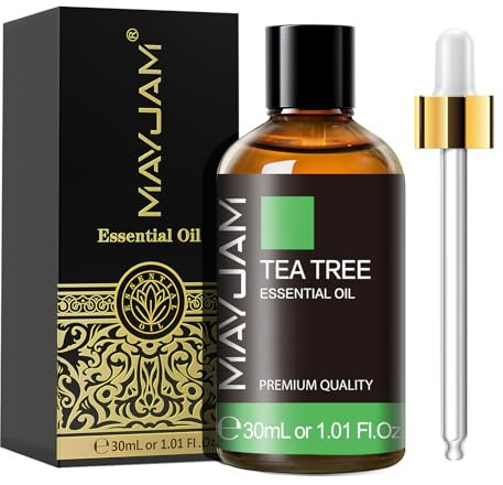 MAYJAM Teebaum Ätherisches Öl 30ML, Teebaumöl für Diffusor, Luftbefeuchter, DIY, Home，Wardrobes