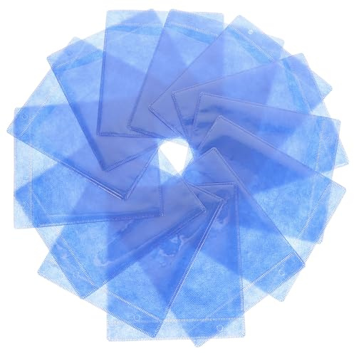 Gadpiparty CD Hüllen 200 Stück aus Pp mit Schutzschicht, Leicht und Tragbar | Blau, Wiederverwendbar, für CD und Dvd Aufbewahrung, 12cm Format, Praktische Menge Zufällige Farbe
