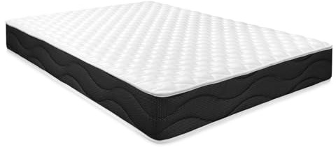 Homey - Colchón Viscoelástico Sleep Pro Reversible (Cara Invierno-Verano) Firmeza-Dureza Media-Alta, Grosor 20cm, Antiácaros, Antibacerias e Hipoalergénico, 135x190