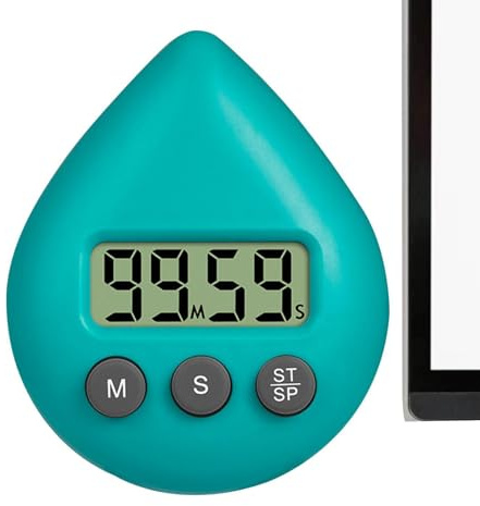 Minuteur de douche numérique avec ventouse pour | Minuteur de douche étanche | Outil de synchronisation portable avec ventouse et écran LCD pour l'école, l'apprentissage, la cuisine, le