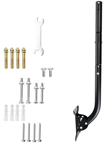 Adjustable Mounting Pole for Tempest Weather Station & Starlink Gen 3, (Diameter 1 1/2, Length 33 1/4), J-Pole Bracket with 180° Swivel Arm, No-Drill Roof/Eaves Installation, Weather-Resistant Steel