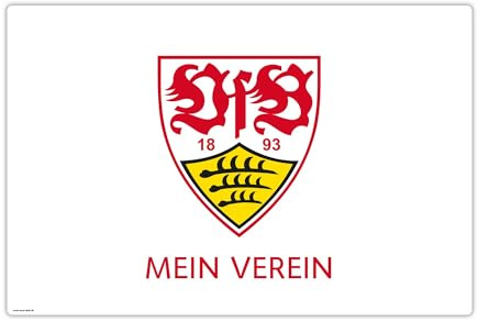 VfB Stuttgart Schreibtischunterlage - Mein Verein - Schreibunterlage aus Vinyl – pflegeleicht, rutschhemmend & – für Kinder & Erwachsene 60x40 cm