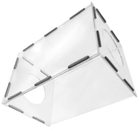 Winkelschleifer Absaugung, Schleifbox Acryl-Polierhaube mit 2 Löchern for Gravieren, Polieren, schutzhülle, Elektrowerkzeugteile(200x180x300MM)