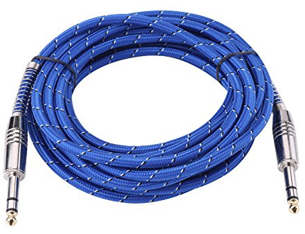 ACOGEDO Cavo Stereo Maschio-maschio da 6,35 Mm per Mixer per Chitarra Elettrica Stereo 1,8 Metri Materiale Alto, 10 M 1 M Fornisce i Migliori 20-5 Diversi per Maschio-maschio (5 m / 16,4 piedi)