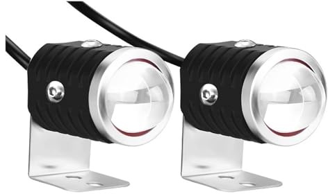 Nqimgv Moto Per Mini Faretto A LED Faro Esterno Lente Del Proiettore Doppio Colore Per ATV Per UTV Scooter Luce Ausiliaria Condotto Lampada Fari Per Motociclette