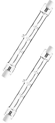 NuLoXx 2er Pack Halogenstab R7S 118mm 120W/827 2700K warmweiß 2250LM AC 220...240V, 360° Abstrahlwinkel, DIMMBAR!