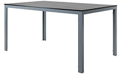 Chicreat Tisch, Grau/Schwarz, 150x90x75 cm