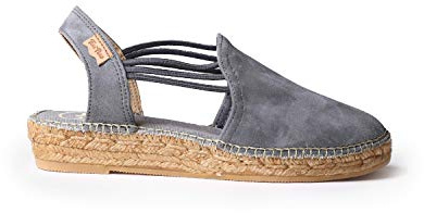 Toni Pons Wildleder-Espadrille für Damen - Nuria - Grau, 39 EU