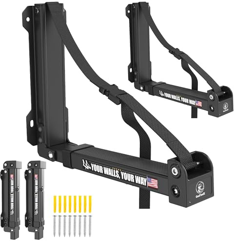 GanFindX Wall Mount-200 - Soporte de Pared para Kayak Adulto, Unisex, Color Negro Brillante