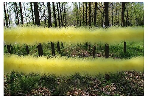 Egurs 200cm Federboa Federstola Feder-Girlande Feder Schal 20g Dick Feder Boa Feder Flauschige Girlande Hochzeit Party Karneval Halloween Weihnachten Kostüm Dekoration Zubehör Gelb
