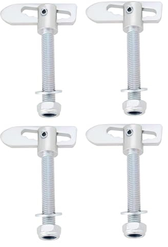 EMSea 4 Stück AntiLuce Verschluss Fallschloss M12 X 75 Mm Fallfang Hochleistungsriegel Verschlussriegel für Anhänger Heckklappen Pferdetransporter