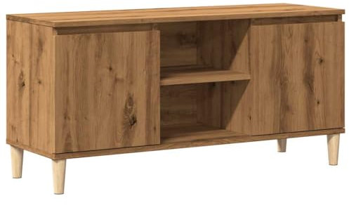 vidaXL Mobile TV Rovere Artigianale 102x35x50 cm in Legno Multistrato