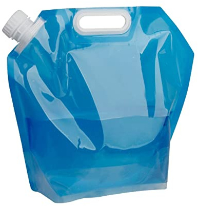 Veemoon 10L Faltbarer Wasserbehälter Für Camping Und Outdoor – Leichter Wassersack Mit Großem Schraubverschluss in Blau Ideal Für Wandern Picknick Und Reise