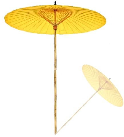 Parasol de Jardin 200 cm/6,5 pieds, Fabriqué à la main en papier huilé Japonais avec Baleines Robustes, pare-soleil d'extérieur pour Terrasse de Jardin(Green)