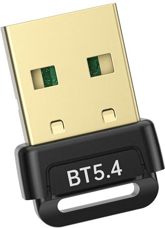 Adattatore Bluetooth PC - 5.4 Bluetooth USB, Binamao bluetooth Dongle USB, Chiavetta Bluetooths Adattatori, Low Latency, Plug & Play, con Windows 11/10/8.1/7, per Desktop, Laptop, Auricolari, Tastiera