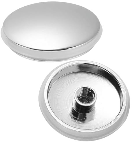 HARY 2-Pack Push Button Basin Waste – 37mm for 36-37mm Click Clack Sink Plug Replacement for Bathroom & Kitchen – Durable Brass Pop-Up Drain Stopper with M8 Thread